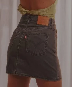 Levi's Ribcage Skirt - Washed Noir Black 9 Levi's Ribcage Skirt - Washed Noir Black