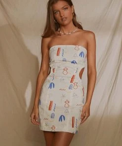 Peppermayo Exclusive Miya Linen Mini Dress - Santorini 9 Peppermayo Exclusive Miya Linen Mini Dress - Santorini