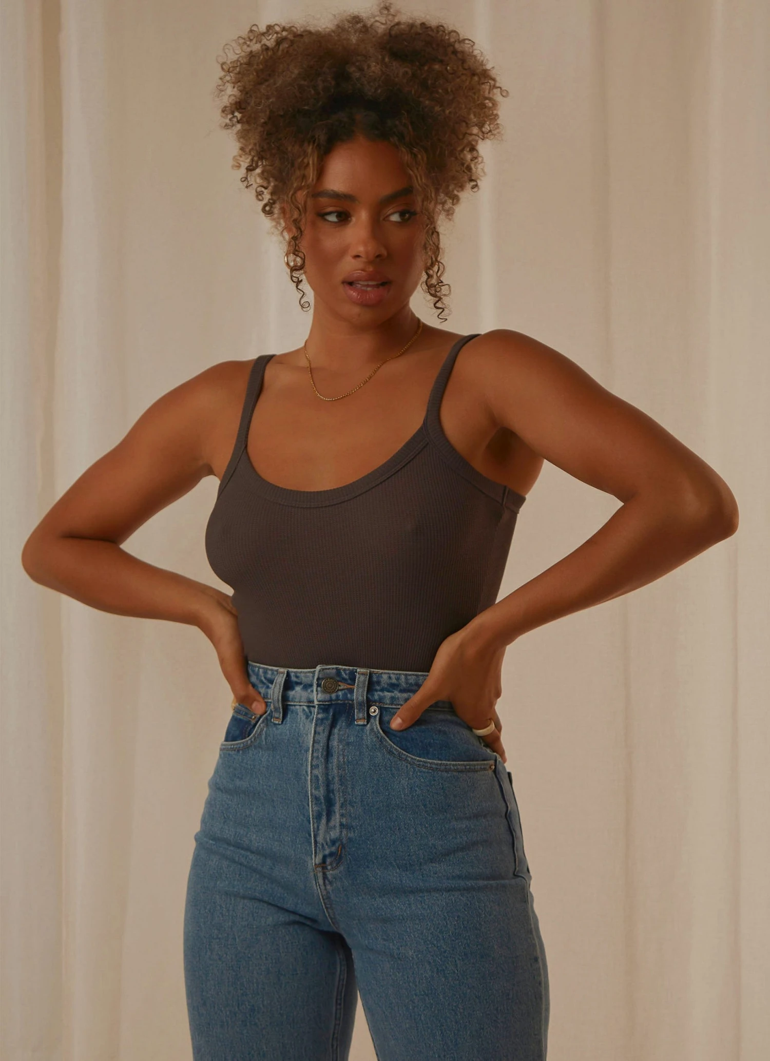 Nude Lucy Harley Waffle Bodysuit - Coal New & Most Loved 3 Nude Lucy Harley Waffle Bodysuit - Coal New & Most Loved