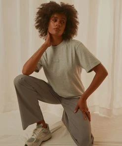 Afends New & Most Loved Society Unisex Retro Fit Tee - Grey Marle