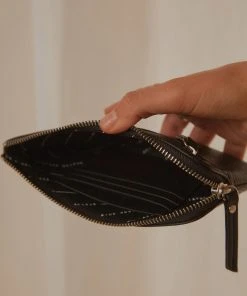 Status Anxiety Smoke And Mirrors Zip Wallet - Black New & Most Loved