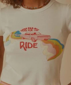 Charlie Holiday Here For The Ride Slim Tee - White 12 Charlie Holiday Here For The Ride Slim Tee - White