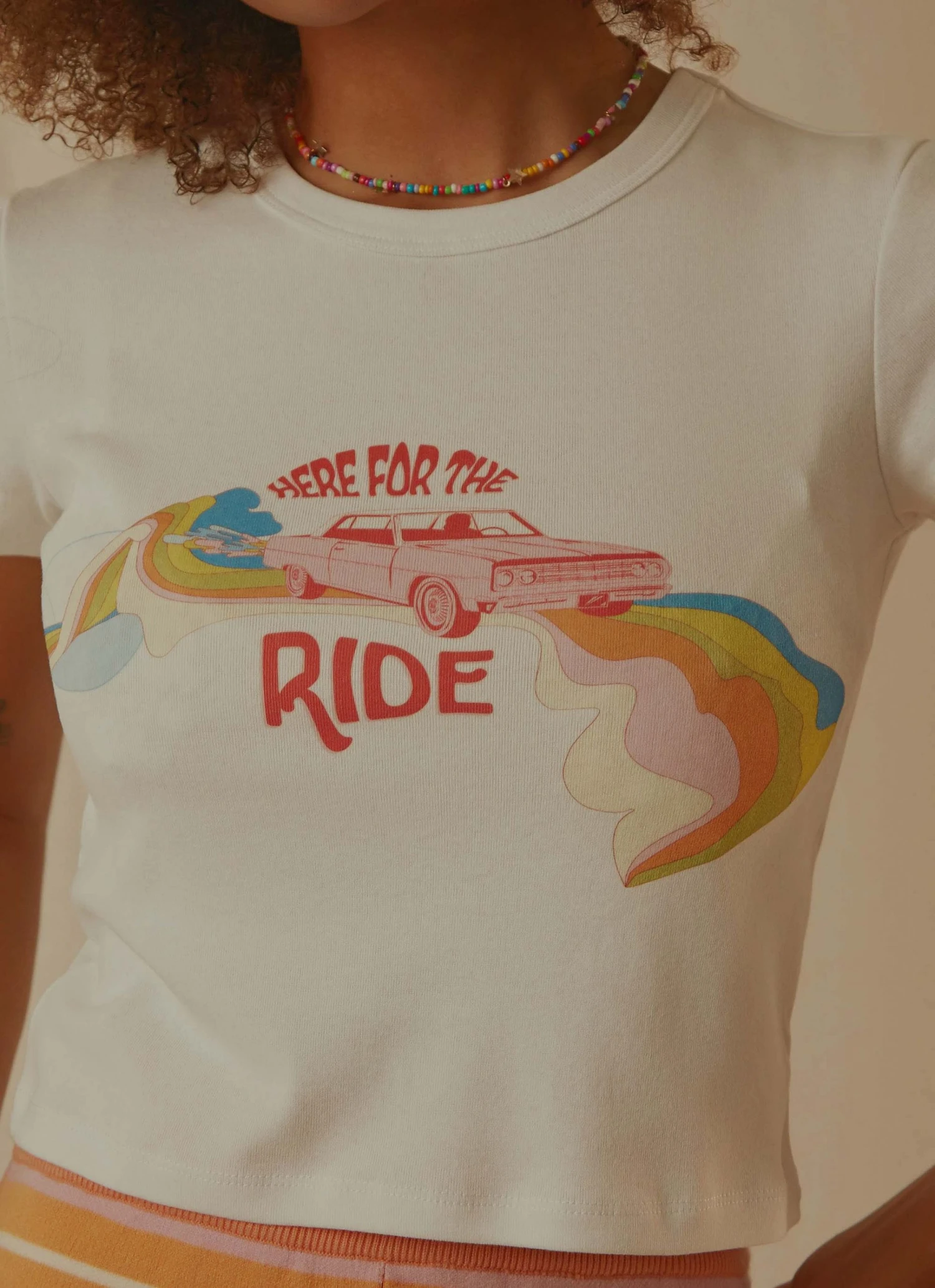 Charlie Holiday Here For The Ride Slim Tee - White 6 Charlie Holiday Here For The Ride Slim Tee - White