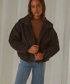 Cools Club Puff Club Jacket - Black Corduroy