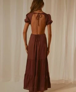 Peppermayo Lovers Lane Maxi Dress - Choc Brown 9 Peppermayo Lovers Lane Maxi Dress - Choc Brown