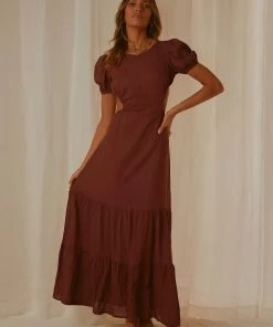 Peppermayo Lovers Lane Maxi Dress - Choc Brown 7 Peppermayo Lovers Lane Maxi Dress - Choc Brown