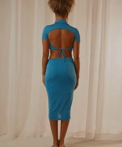 Peppermayo Rodeo Drive Midi Dress - Blue New & Most Loved 13 Peppermayo Rodeo Drive Midi Dress - Blue New & Most Loved