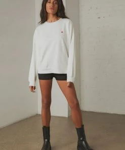 Abrand A Oversized Sweater - White Sand