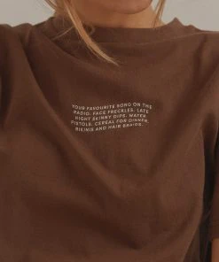 Vacancy Supply New & Most Loved Road Trips Tee - Choc Brown