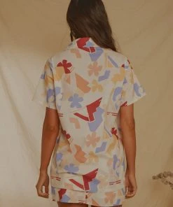Peppermayo Exclusive Sunset Aperitivo Shirt - Abstract Resort New & Most Loved