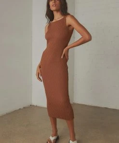 Peppermayo Take Me Away Midi Dress - Brown 7 Peppermayo Take Me Away Midi Dress - Brown