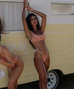 VDM The Label Reversible Marley Bottom - Mod Floral / Candy Stripe