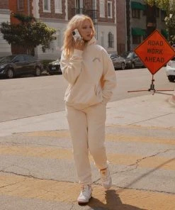 Riley Hubatka X Peppermayo The Everyday Sweatpant - Ivory New & Most Loved