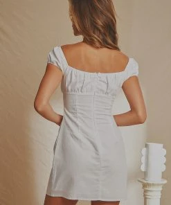 National Breast Cancer Foundation X Peppermayo Eastwood Linen Mini Dress - White New & Most Loved 9 National Breast Cancer Foundation X Peppermayo Eastwood Linen Mini Dress - White New & Most Loved