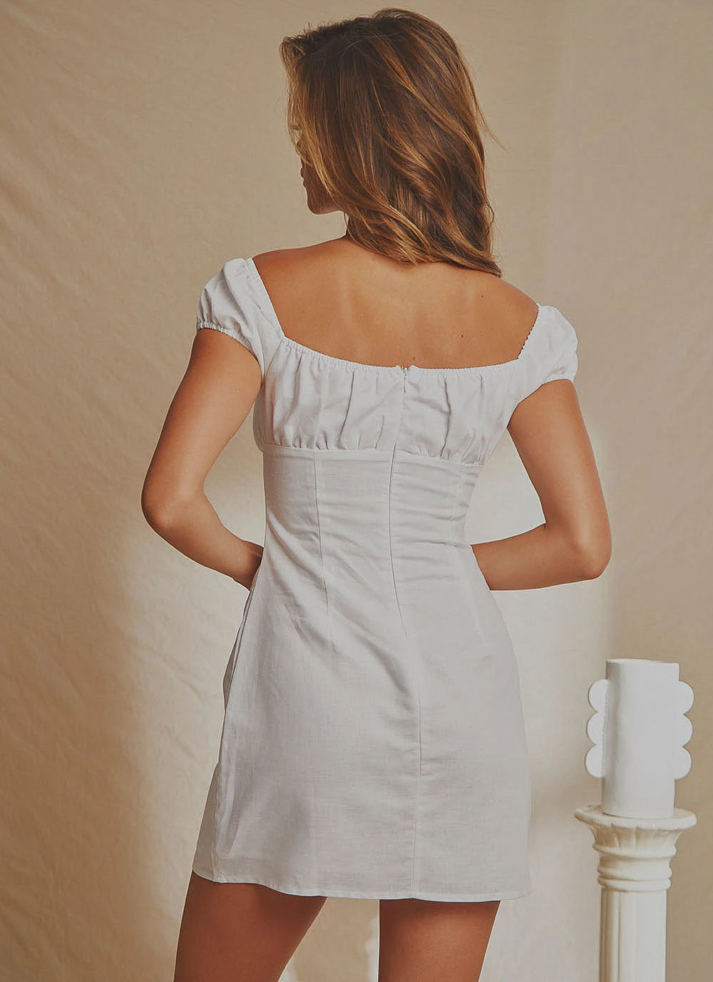 National Breast Cancer Foundation X Peppermayo Eastwood Linen Mini Dress - White New & Most Loved 5 National Breast Cancer Foundation X Peppermayo Eastwood Linen Mini Dress - White New & Most Loved