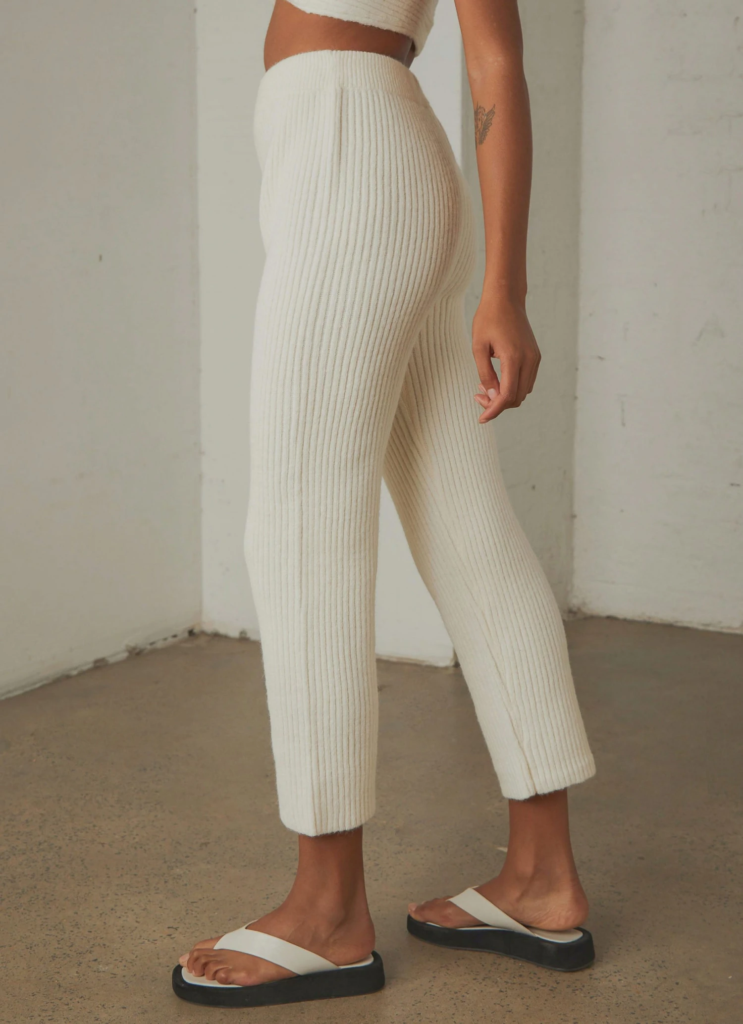 Peppermayo Jessa Knit Pants - Off White 4 Peppermayo Jessa Knit Pants - Off White