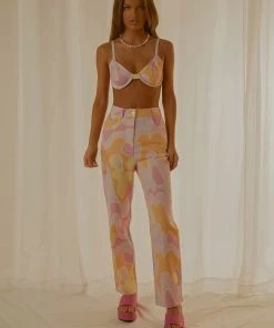 Peppermayo Exclusive Start Over Crop - Pyschedelic