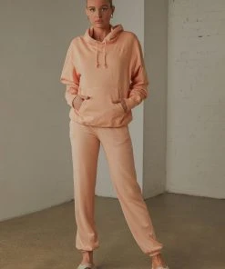 Champion Vintage Dye Boyfriend Hoodie - Certan Peach