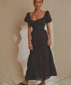 National Breast Cancer Foundation X Peppermayo Europe Local Linen Maxi Dress - Black New & Most Loved 9 National Breast Cancer Foundation X Peppermayo Europe Local Linen Maxi Dress - Black New & Most Loved