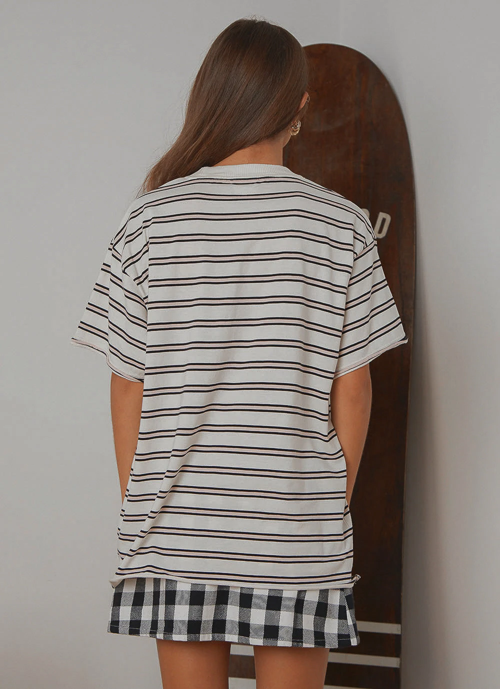 Afends New & Most Loved Niko Stripe Oversized Tee - Off White 5 Afends New & Most Loved Niko Stripe Oversized Tee - Off White
