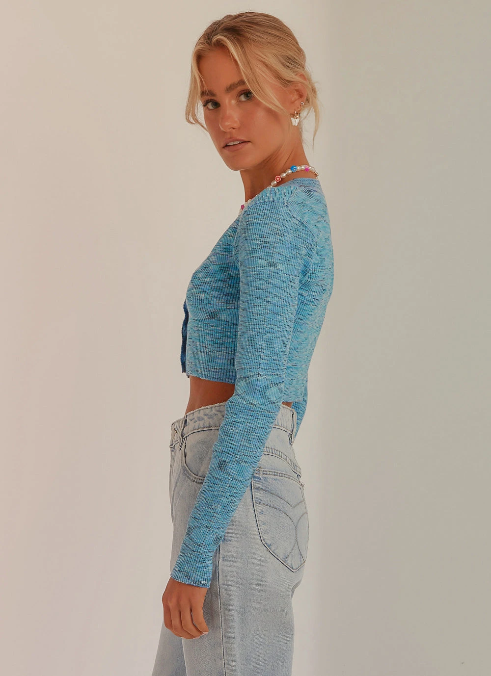 Peppermayo Ride The Wave Crop Top - Blue New & Most Loved 4 Peppermayo Ride The Wave Crop Top - Blue New & Most Loved