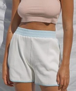 Vacancy Supply Motel Shorts - White - Powder Blue 7 Vacancy Supply Motel Shorts - White - Powder Blue