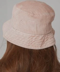 Afends New & Most Loved Cara Hemp Corduroy Bucket Hat - Ash Pink