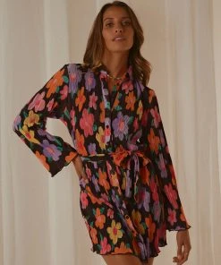Peppermayo Exclusive Soho Chic Shirt Dress - Noir Bloom 9 Peppermayo Exclusive Soho Chic Shirt Dress - Noir Bloom