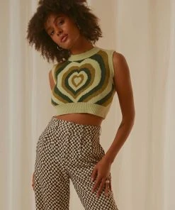 Peppermayo Main Thing Knit Top - Green Print New & Most Loved 7 Peppermayo Main Thing Knit Top - Green Print New & Most Loved