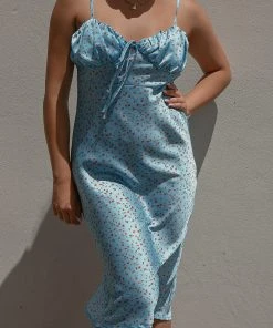 Peppermayo Walking Away Floral Midi Dress - Blue 10 Peppermayo Walking Away Floral Midi Dress - Blue