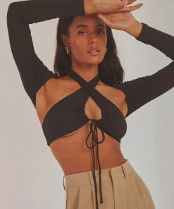 Peppermayo Ariella Crop Top - Black New Tops 9 Peppermayo Ariella Crop Top - Black New Tops