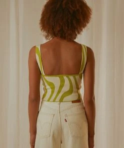 Peppermayo Exclusive Alfresco Nights Bustier Top - Lime Wave 9 Peppermayo Exclusive Alfresco Nights Bustier Top - Lime Wave