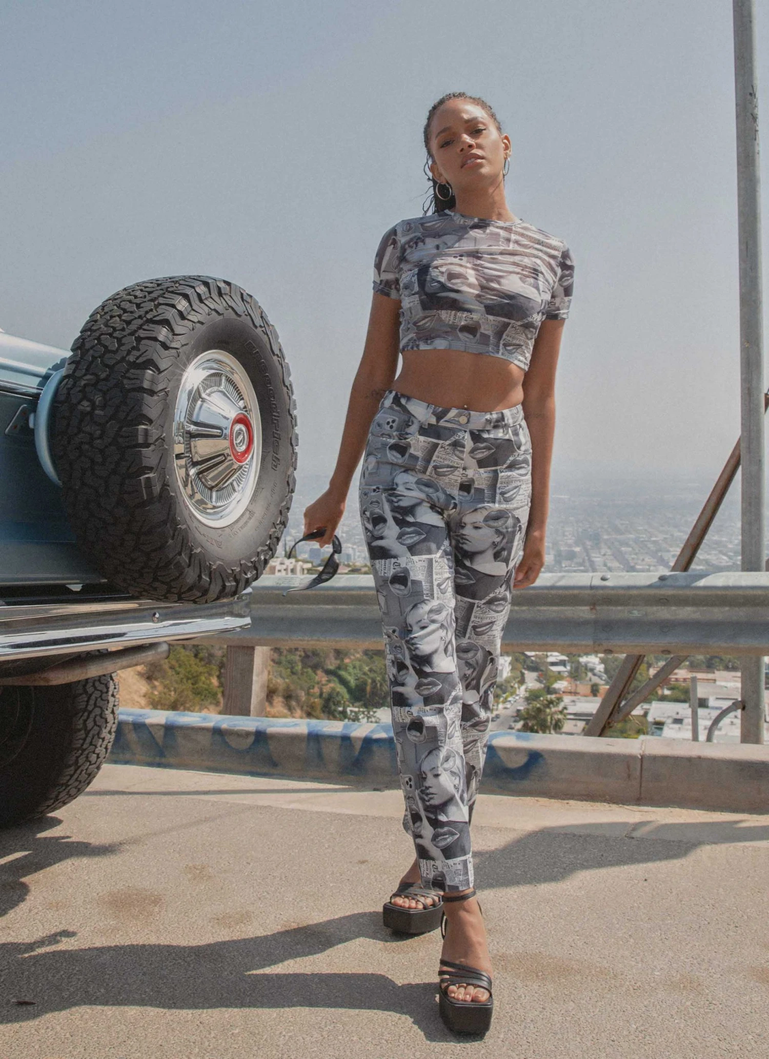 Riley Hubatka X Peppermayo Subway Style Mesh Baby Tee - Riley Collage New & Most Loved 3 Riley Hubatka X Peppermayo Subway Style Mesh Baby Tee - Riley Collage New & Most Loved