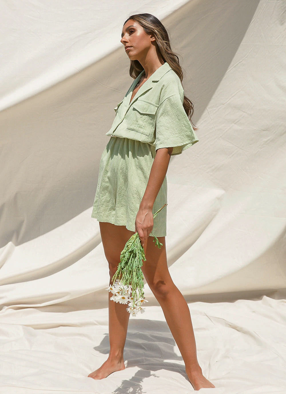 Peppermayo Along The Coast Playsuit - Sage 3 Peppermayo Along The Coast Playsuit - Sage