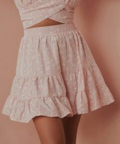 Peppermayo Horizons Mini Skirt - Pink Floral New & Most Loved