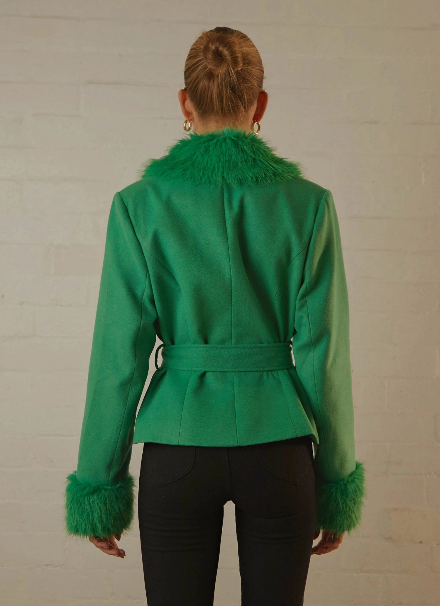 Peppermayo Exclusive New & Most Loved Maddy Faux Fur Jacket - Jade Green 5 Peppermayo Exclusive New & Most Loved Maddy Faux Fur Jacket - Jade Green