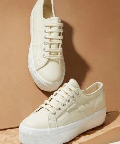 Superga 2790 Tank Nappa Sneaker - A4M Beige Gesso