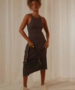 Nude Lucy Harley Waffle Dress - Coal New & Most Loved