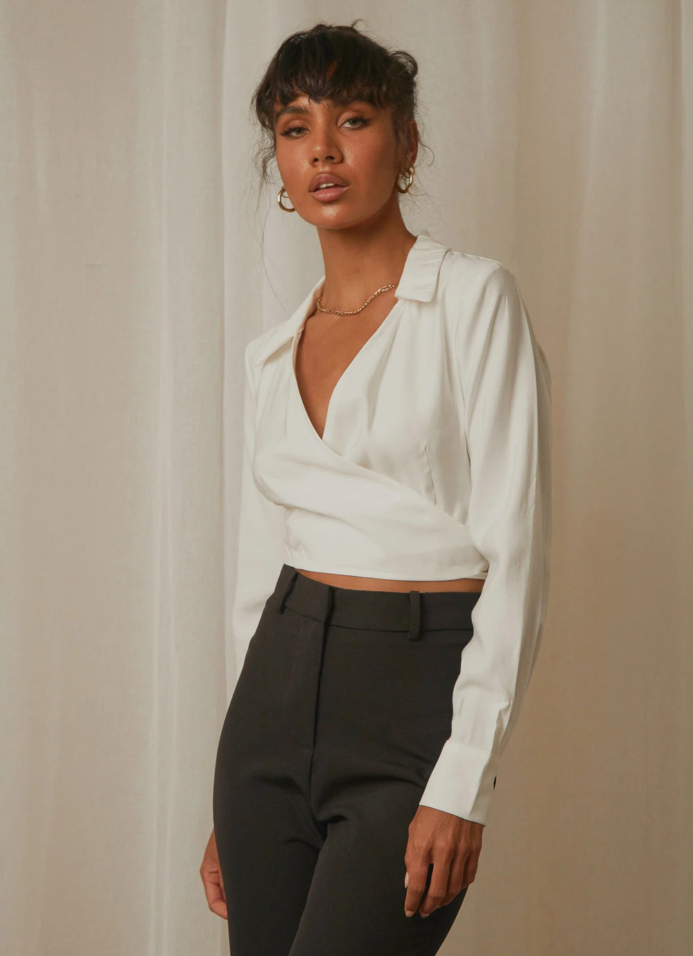 4th & Reckless Wyatt Shirt - White 1 4th & Reckless Wyatt Shirt - White