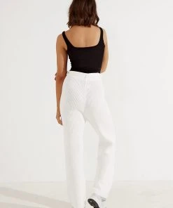 Peppermayo New Bottoms Balancing Knit Pants - White 11 Peppermayo New Bottoms Balancing Knit Pants - White