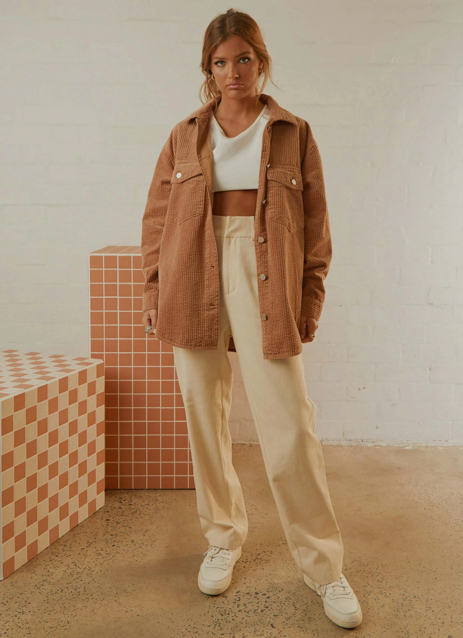 Nude Lucy Paige Corduroy Shacket - Coffee 2 Nude Lucy Paige Corduroy Shacket - Coffee