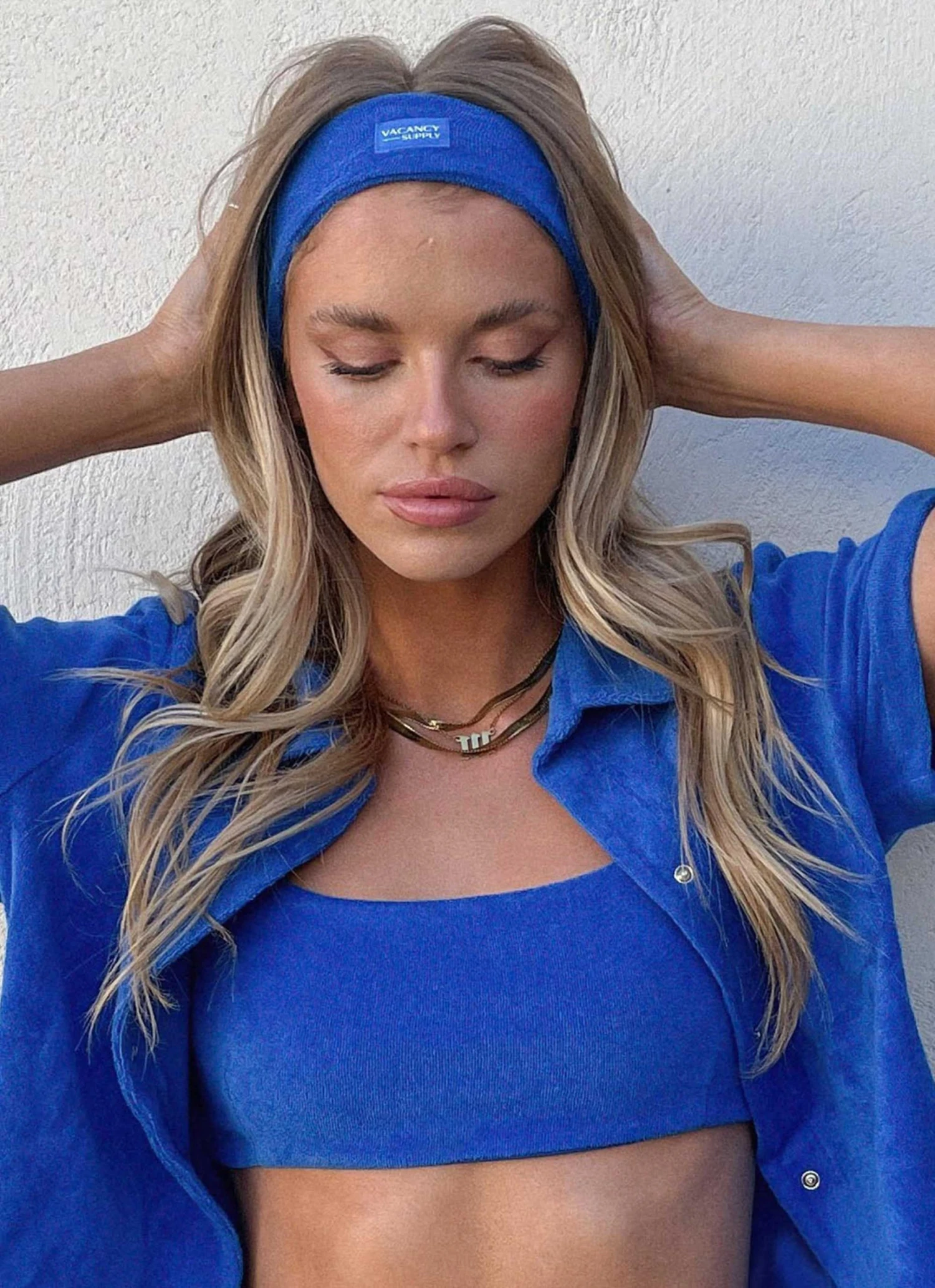 Vacancy Supply Golden Hour Headband - Cobalt New & Most Loved 1 Vacancy Supply Golden Hour Headband - Cobalt New & Most Loved