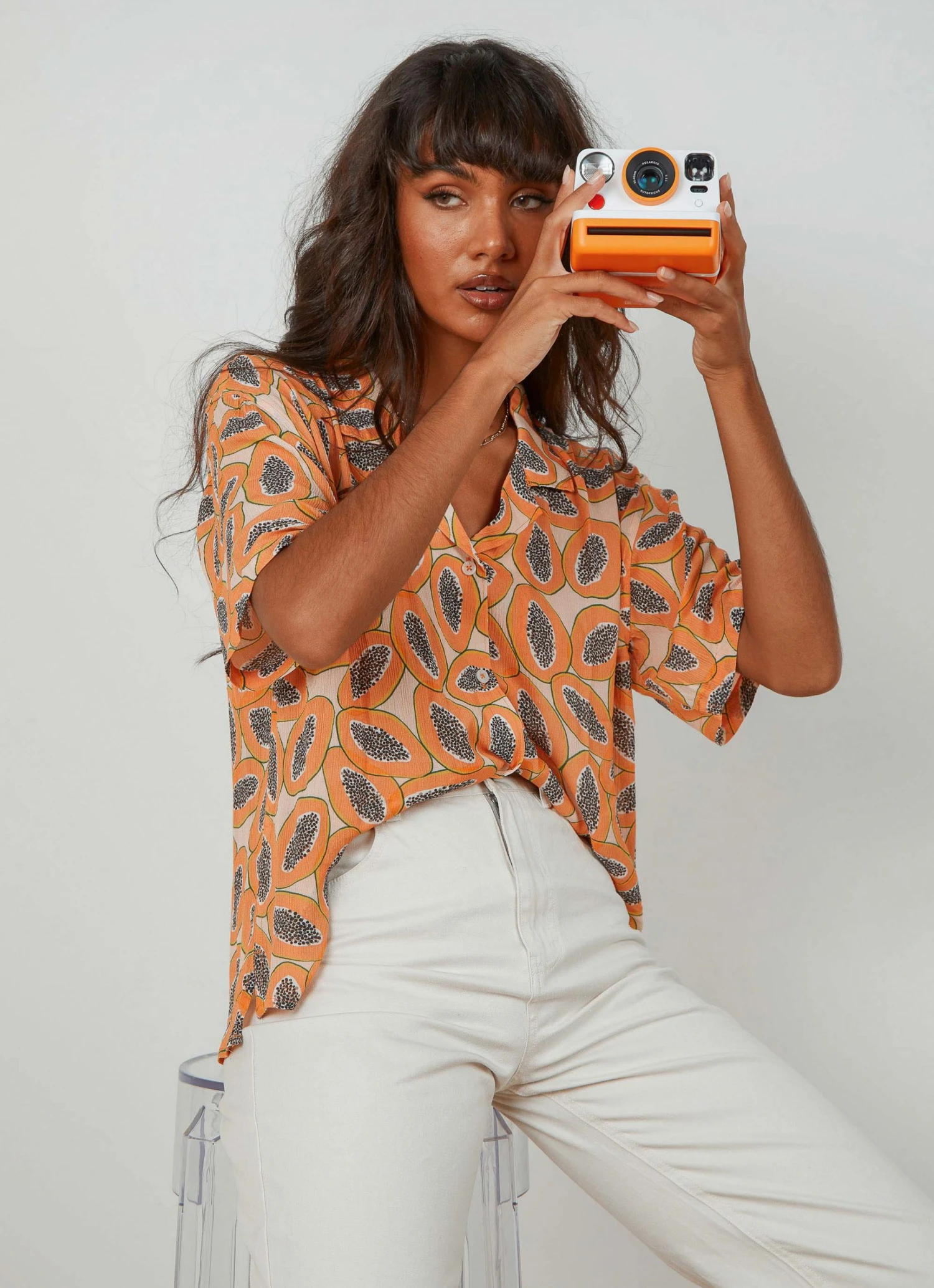 Cools Club Resort Shirt - Papaya New Tops 2 Cools Club Resort Shirt - Papaya New Tops
