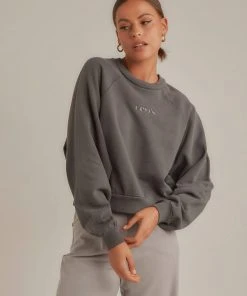 Levi's Vintage Raglan Sweater - Blackened Pearl New & Most Loved