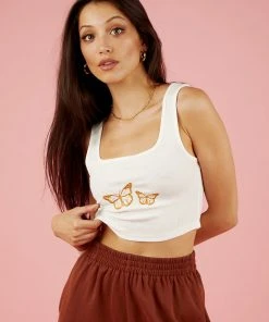 Peppermayo In A Dream Crop - White