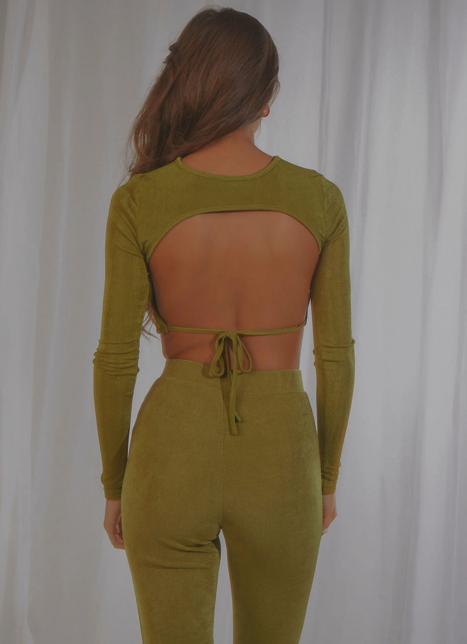 Peppermayo Exclusive Casia Long Sleeve Crop - Moss Green New & Most Loved 6 Peppermayo Exclusive Casia Long Sleeve Crop - Moss Green New & Most Loved