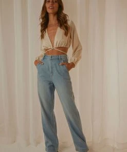 Lee New & Most Loved High Baggy Jean - Dream World Blue