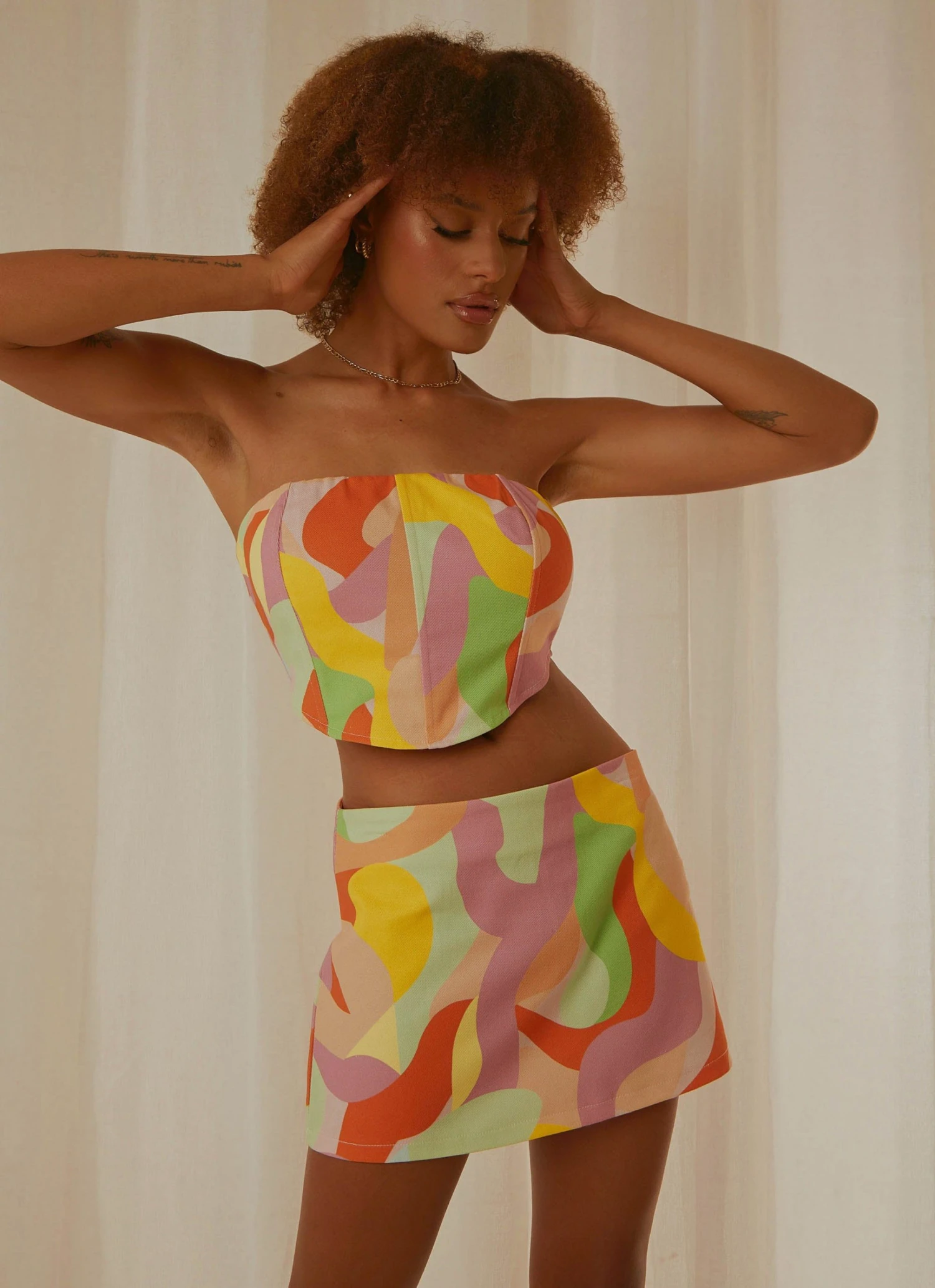 Peppermayo Exclusive Morning Market Mini Skirt - Paloma 7 Peppermayo Exclusive Morning Market Mini Skirt - Paloma