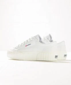 Superga New & Most Loved 2631 Stripe Platform - White Avorio