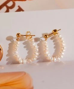 Peppermayo Bottom Of The Ocean Earrings - Pearl New & Most Loved